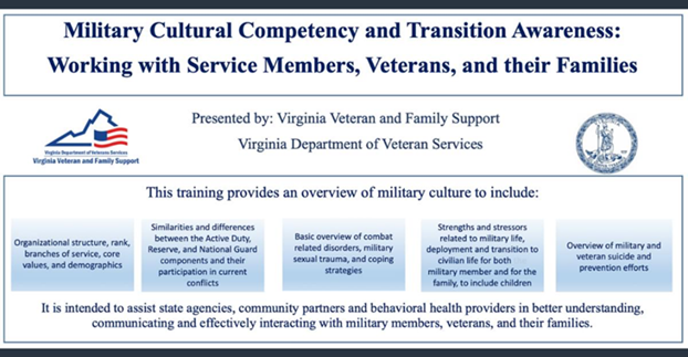 Overview of Military Cultural Competency Awareness Training